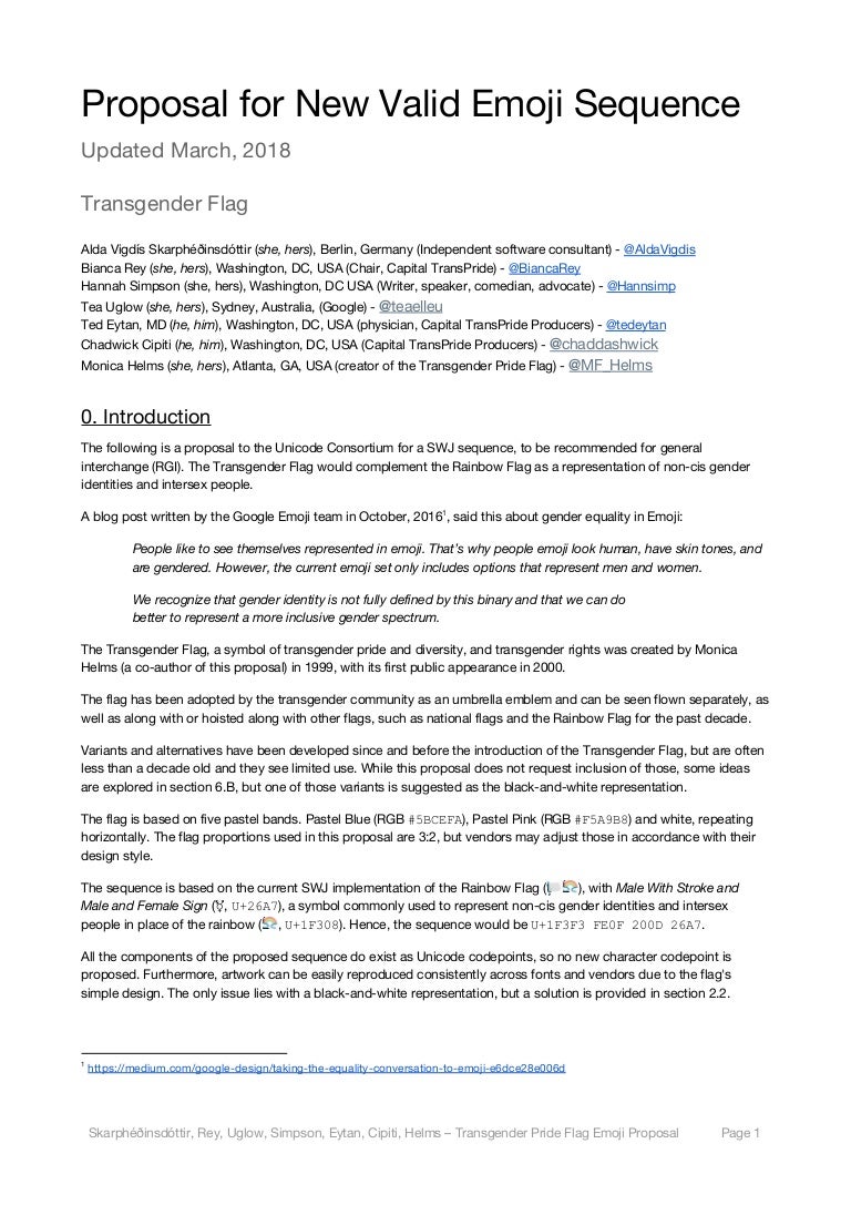 Proposal For New Valid Emoji Sequence Transgender Flag Version 4 Fo Proposal For New Valid Emoji Sequence Transgender Flag Version 4 Fo