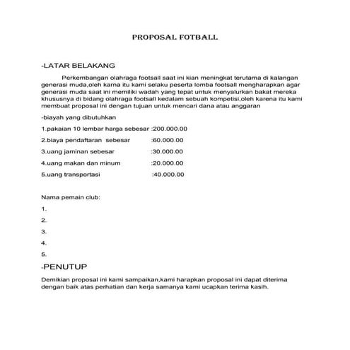 Contoh Proposal Event | PPTX