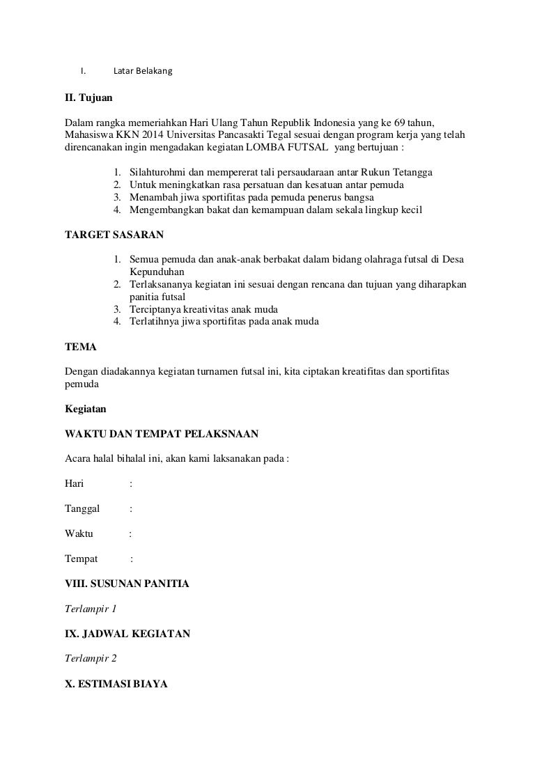 Healthy Fun Futsal Tournament Se Jabodetabek Ppt Download