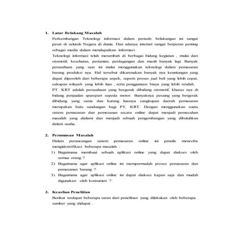 Proposal hampir kelar