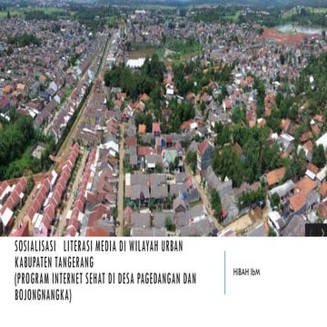 SOSIALISASI   LITERASI MEDIA DI WILAYAH URBAN KABUPATEN TANGERANG