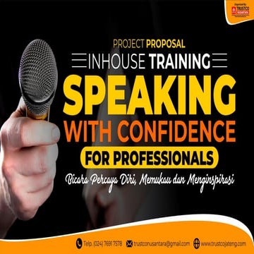 Proposal inhouse training speaking with confidence_Makhmud Kuncahyo Motivator Nasional