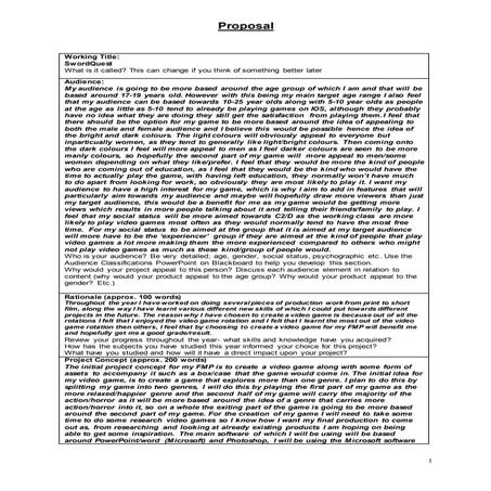 FMP proposal document 