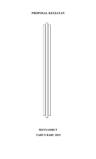 Proposal kegiatan 2015