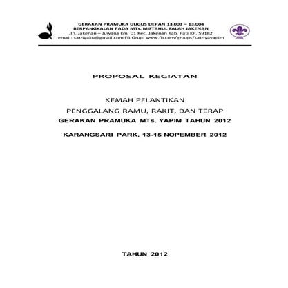 Proposal persami | DOCX