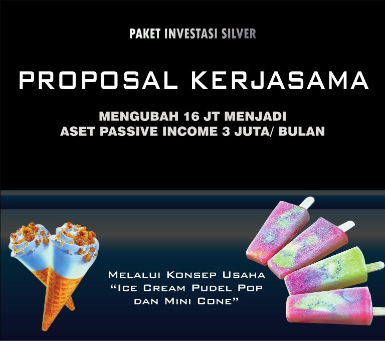 Proposal Kerjasama Usaha Ice Cream Mini Cone Silver Proposal Kerjasama Usaha Ice Cream Mini Cone Silver