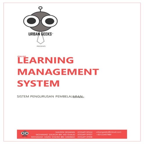 kertas cadangan e-learrnig management system (proposal)