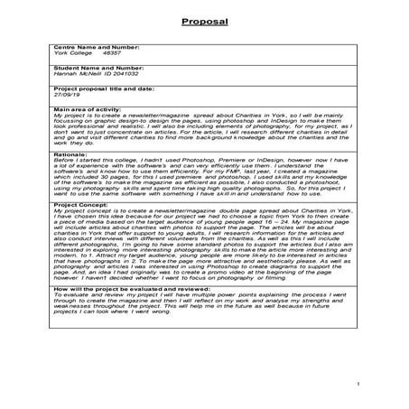 Project Proposal Document | PDF