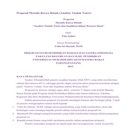 Proposal menulis karya ilmiah shintia M