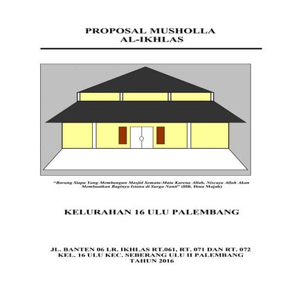 Proposal musollah | DOC