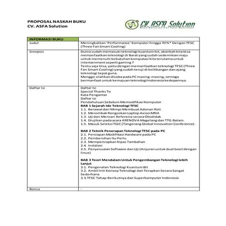 Proposal naskah buku