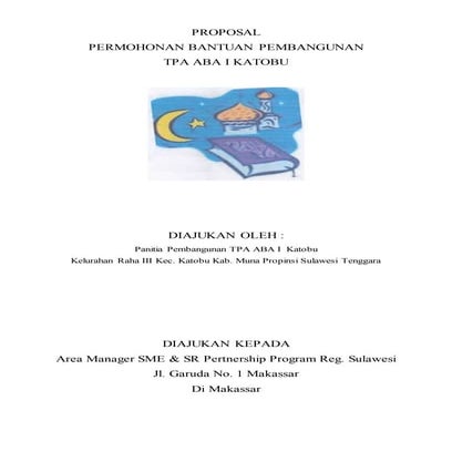 Proposal pembangunan tpa