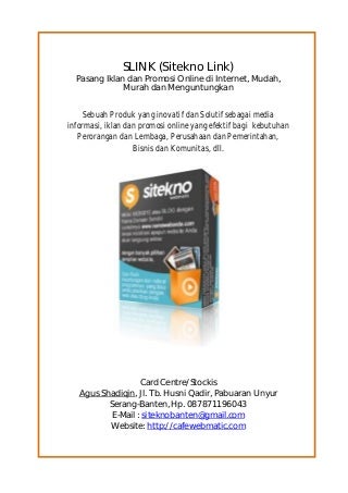 Proposal penawaran promosi online v.1