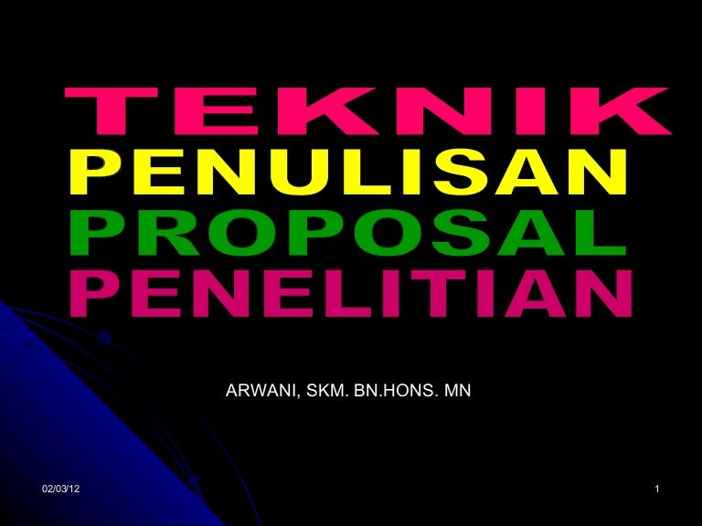 Proposal Penelitian Proposal Penelitian