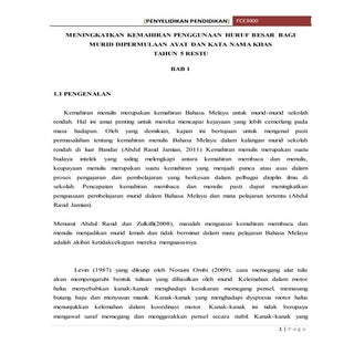 Proposal BMelayu(PENGGUNAAN HURUF B...