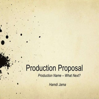 Proposal presentation