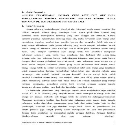 Contoh Proposal Tugas Akhir D3