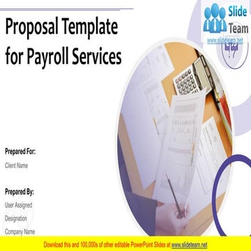 Proposal Template For Payroll Services PowerPoint Presentation Slides
