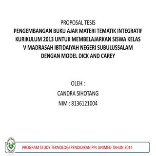 Proposal tesis PENGEMBANGAN BUKU AJ...