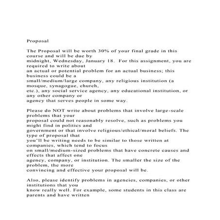 How to Write a Project Proposal. Secondary Students | PPTX