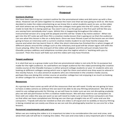 Proposal unit 4,5 & 62