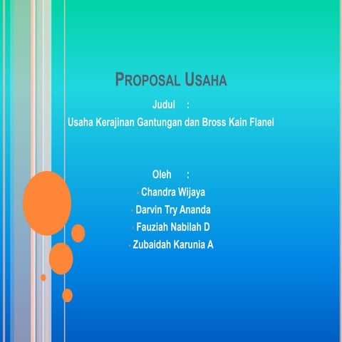 Contoh Proposal Usaha