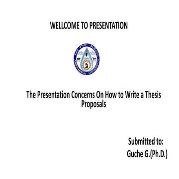 Proposal writing