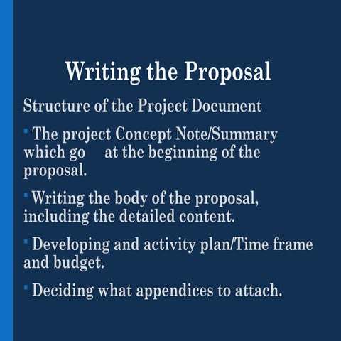 basics of Proposal writing and steps.ppt