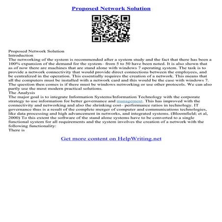 Propose A Solution Essay