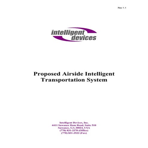 Airside Transportation Systems ITS