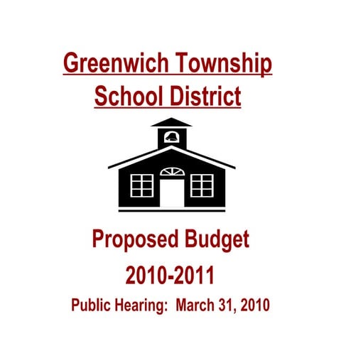 Proposed budget 10 11