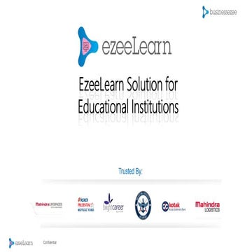 ezee learn solution for educational institutions, Learning management software