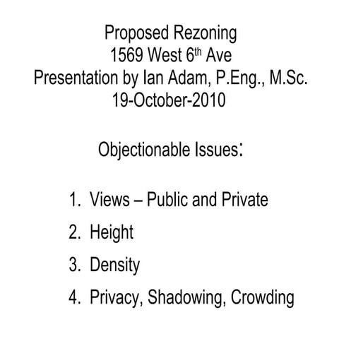 Proposed rezoning 1569 w-6th, ian adam, 19-oct-2010