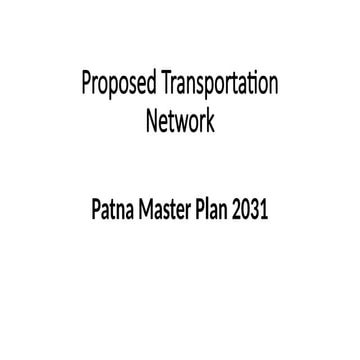 Comprehensive Multi-Modal Transportation | PPTX