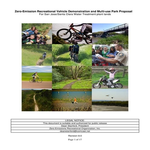 Proposed Zero Emissions Multi Use Park in San Jose