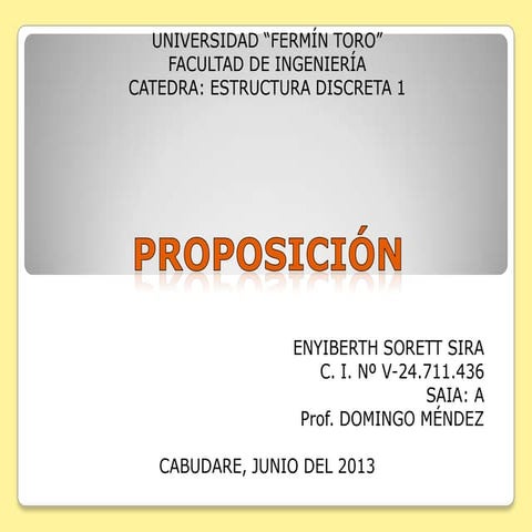 Proposición
