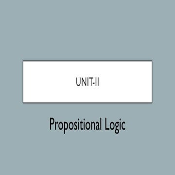 Propositional Logic -1 (1) ,Maths maths maths | PPTX