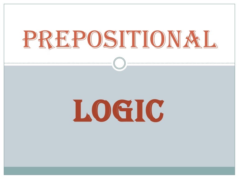 Propositional Logic