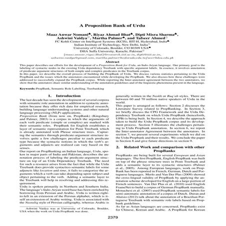 A Proposition Bank of Urdu