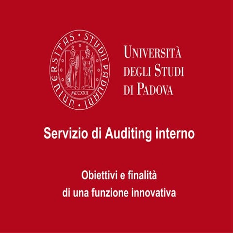 Auditing Interno all'Università di Padova | PPS