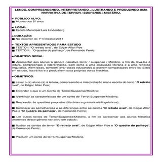 Proposta de atividade do conto terr...