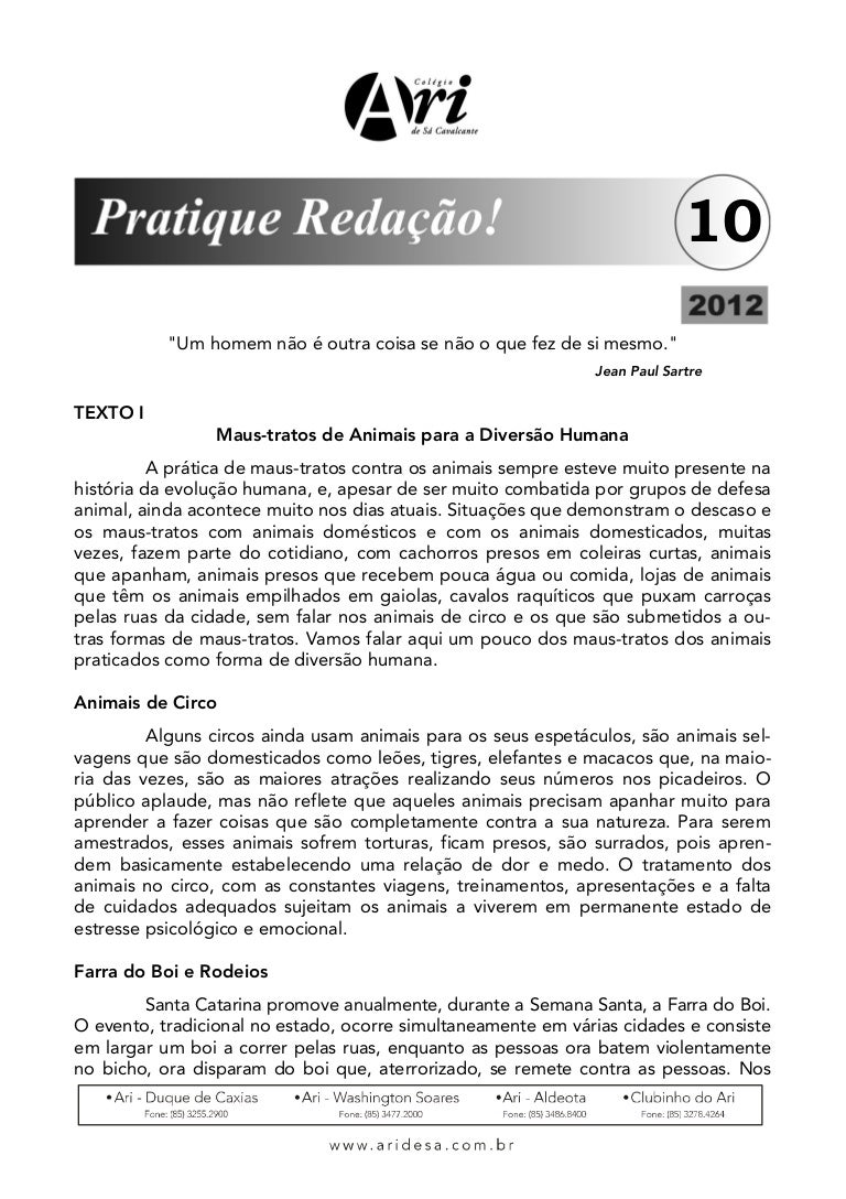 O Autor Do Texto Desenvolveu A Proposta Apresentada Justifique