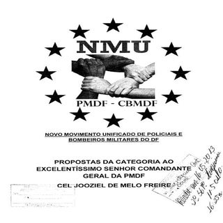 Propostas ao cmt geral da pmdf   15...