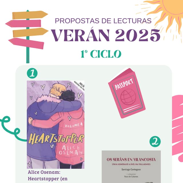 Propostas de lecturas para o verán de 2025