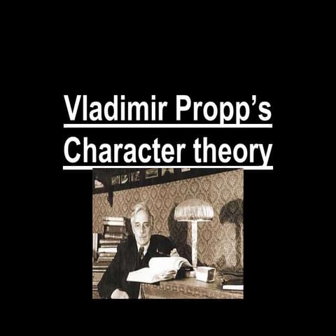 Propp's Character Theory 
