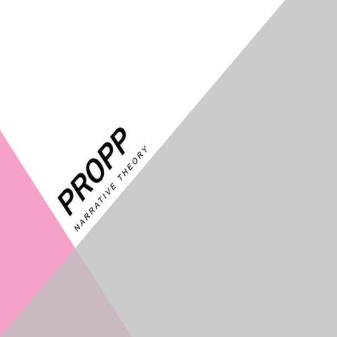 Propp narrative theory presentation