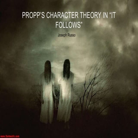 Propp’s character theory in it follows