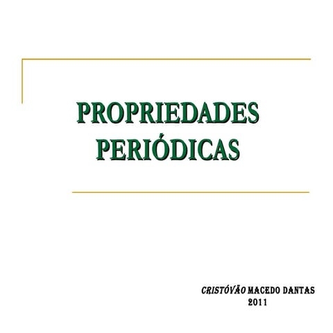 Propriedades periodicas 