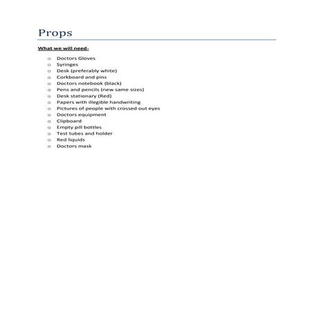 Props