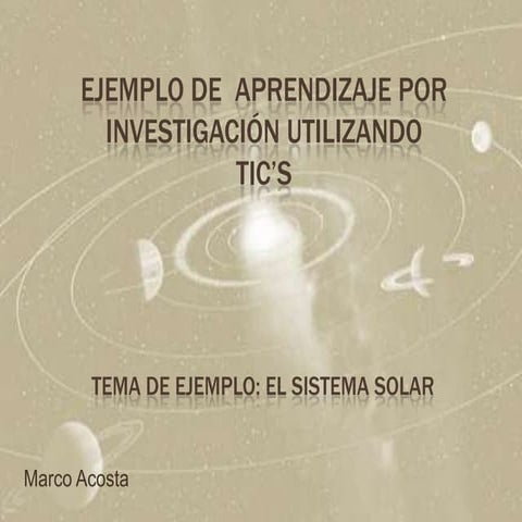 Propuesta aprendizaje por investigación